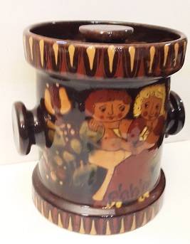 Oriental Signed Cookie Jar 15 cm