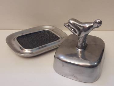 C Boyes Dish with Lid ,  10 cm x 8 cm x 8cm