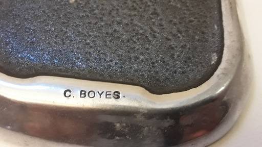 C Boyes Dish with Lid ,  10 cm x 8 cm x 8cm