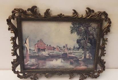 Brass ornate picture Frame Italy 15 x 12 cm