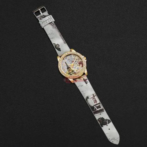 Elegant Paris Themed Eiffel Tower Ladies Watch