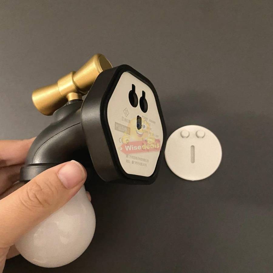 Wall Mount Tap Shape Intelligent Sensor Voice Control Night Light