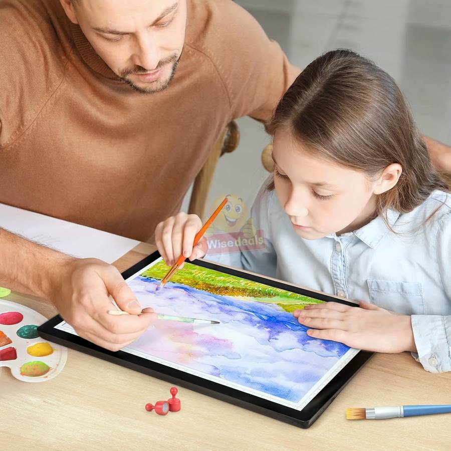 Large 2500mAh Lithium Battery LED Brightpad with scale