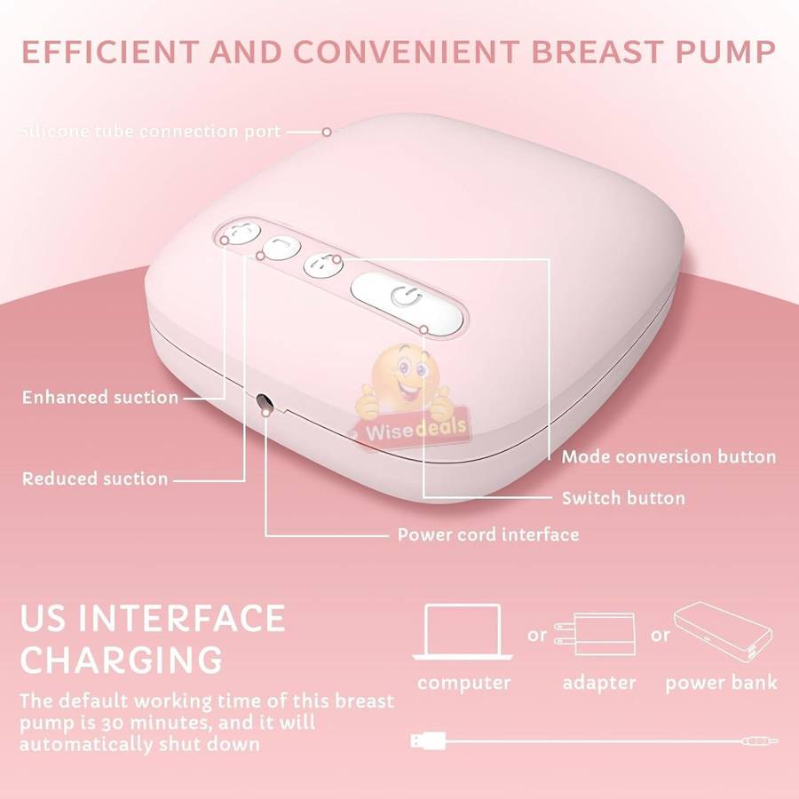 USB Rechargeable Different Level Electric Breast Pump