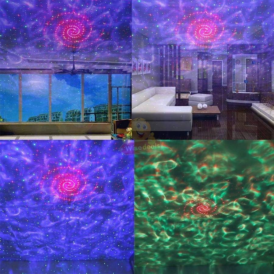 Bluetooth Speaker and Starry Sky Projection Night Light with Remote