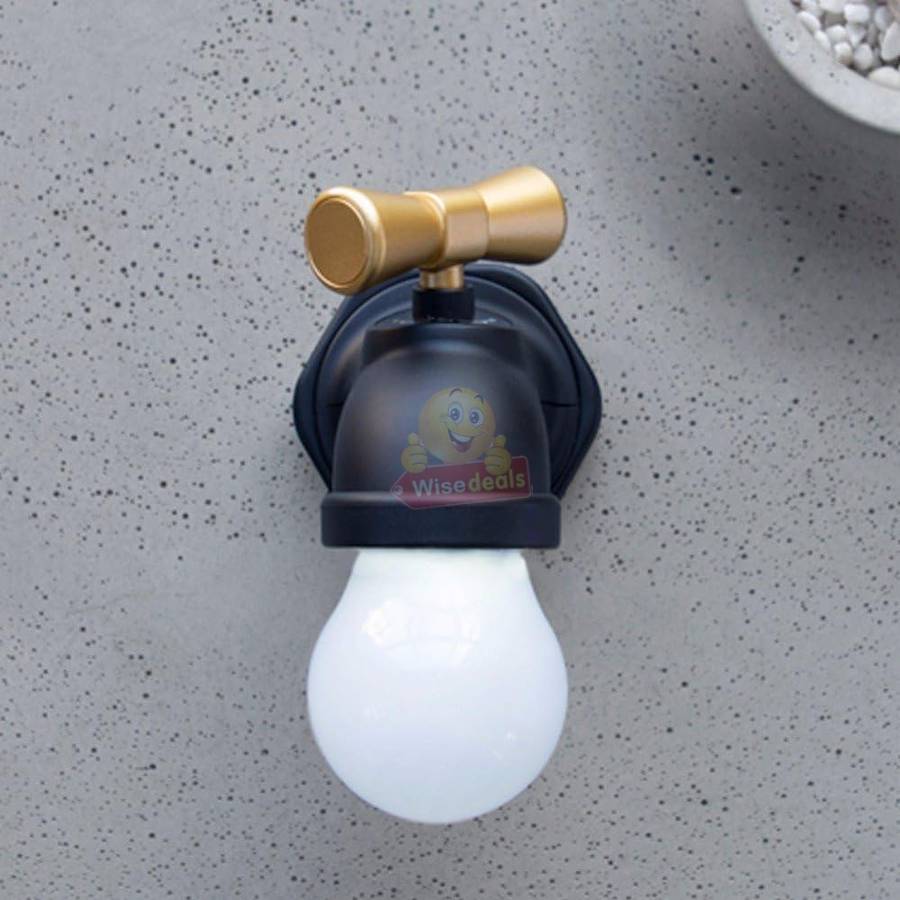 Wall Mount Tap Shape Intelligent Sensor Voice Control Night Light