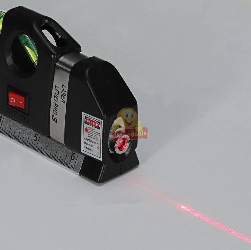 Laser Level Pro 3 Multi-Purpose Measuring Tool With 2.5m Tape