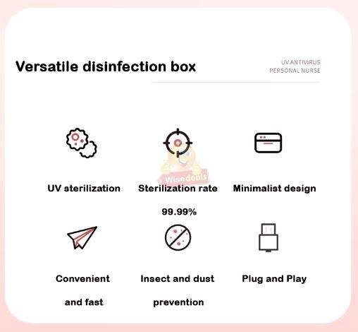 3 in 1 Fast Wireless Charger and UV Sanitizer Case Station in Black