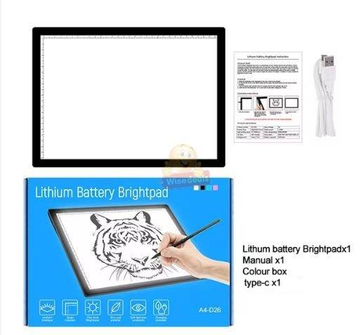 Large 2500mAh Lithium Battery LED Brightpad with scale