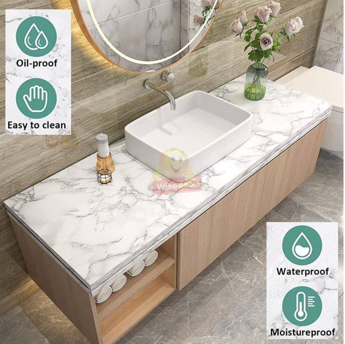 Self-Adhesive water-resistant Marble Pattern Film 40CM x 2M