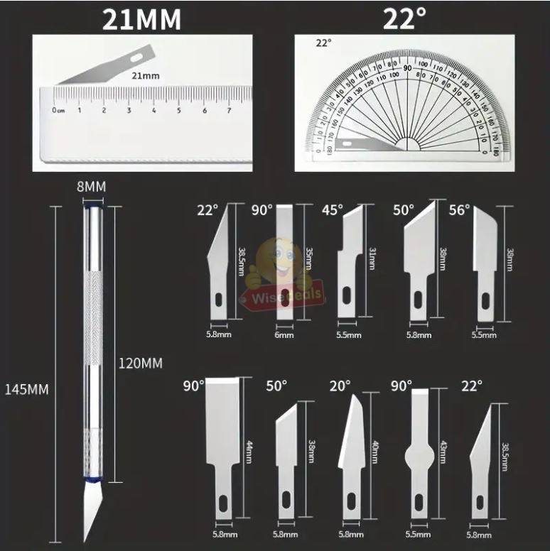 13 Piece Carving Knife Set with Storage Case