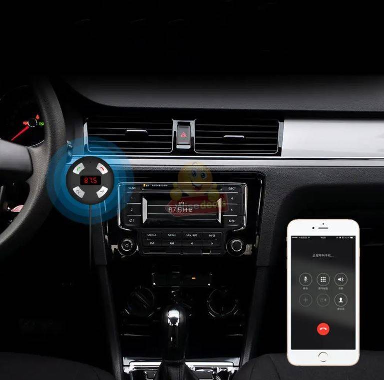 Mini Bluetooth Music Receiver FM Transmitter TF Card Car Mp3 Music Play