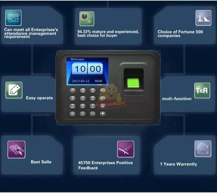 Biometric Fingerprint and Code Time Attendance System