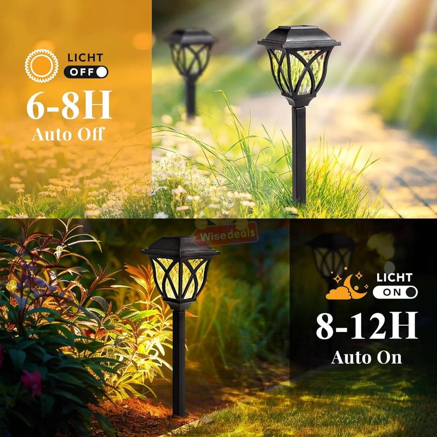 6 PACK Super Bright Solar Lights