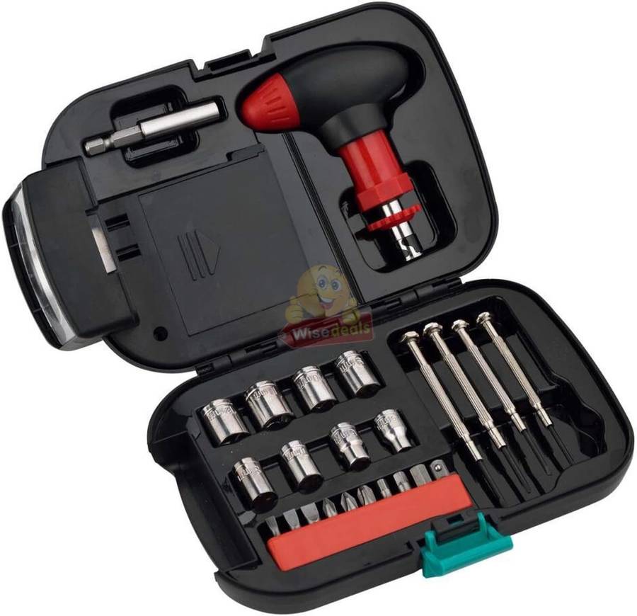 24 Piece Tool set and Flashlight tool box
