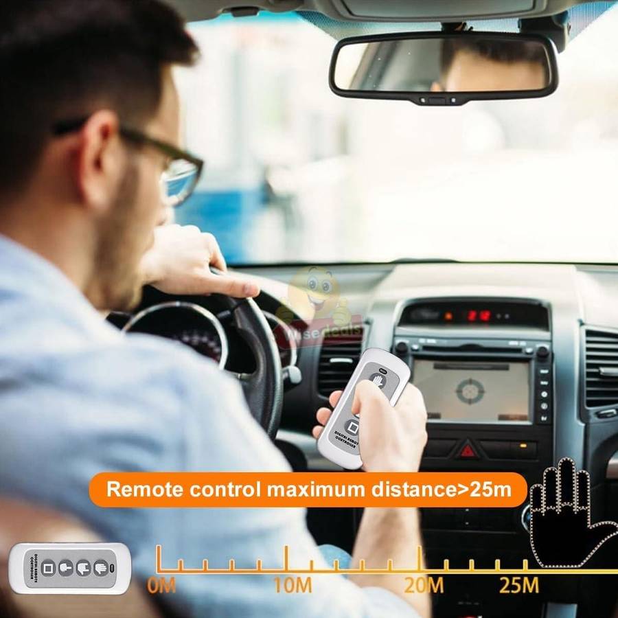 New Fun 3 Gesture Luminous LED Car Window Light