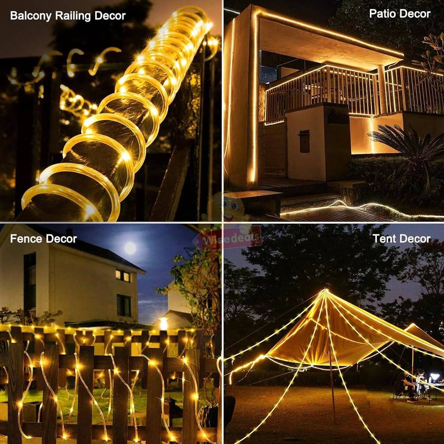 10m LED Solar String Tube Lights
