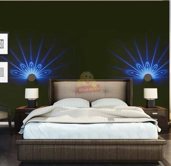 LED Projection Colourful Wall Touch Light with Remote