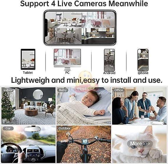 Mini HD Magnetic WIFI Indoor IP Web Monitor Camera