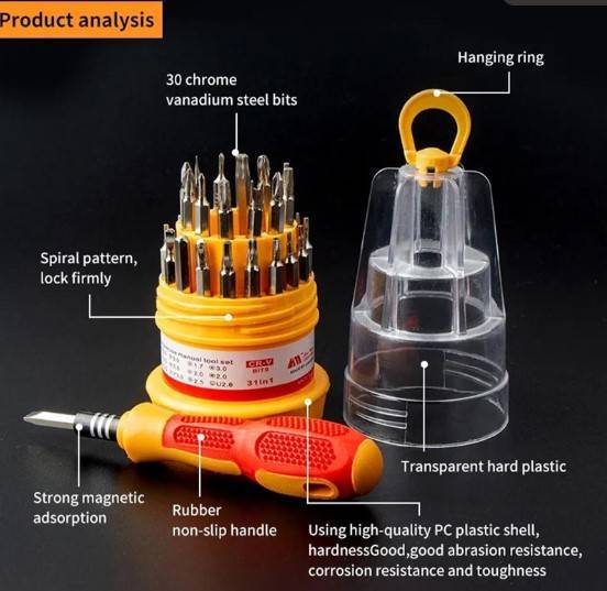 32 in 1 Magnetic Screwdriver Set