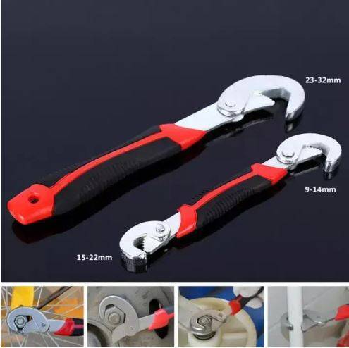 2 Piece Snap n Grip Adjustable Universal Wrench