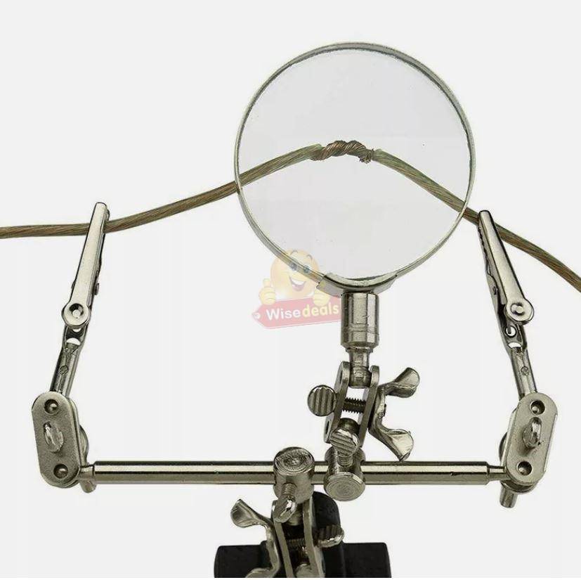 Soldering Magnifying Glass with 3 Handles and Zoom Function