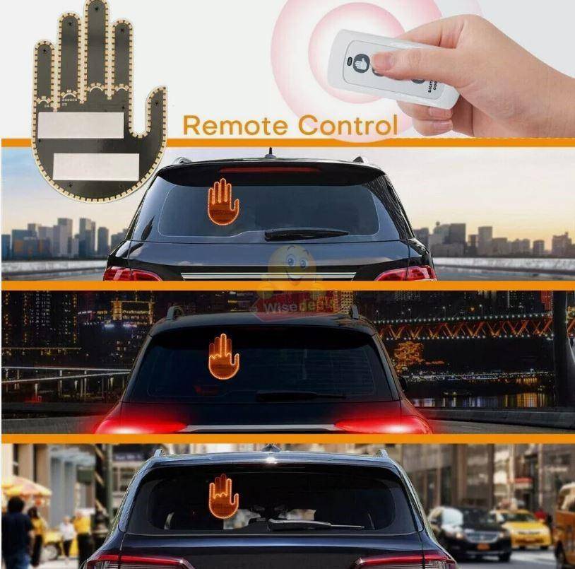 New Fun 3 Gesture Luminous LED Car Window Light