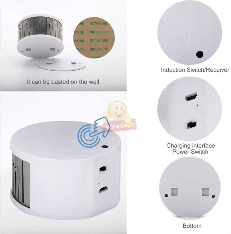 LED Projection Colourful Wall Touch Light with Remote