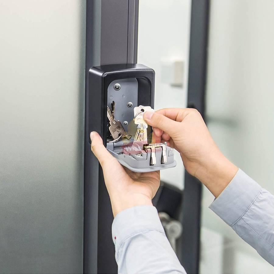 Outdoor wall mounted Key Safe with combination lock