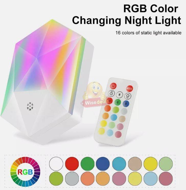 Smart RGB 16 Colour Night Light with 4 Dynamic Lighting Effects
