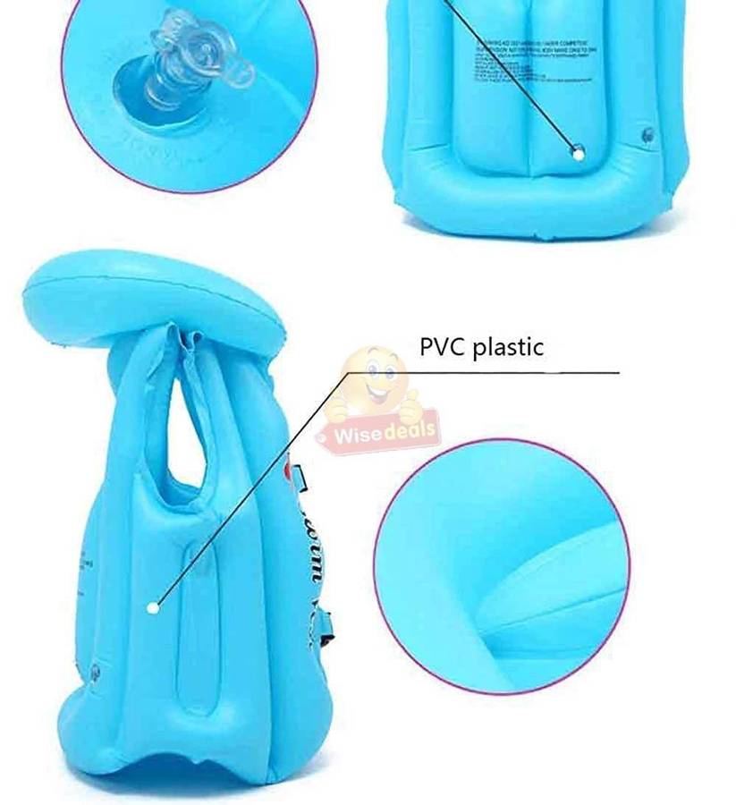 Childrens Inflatable Safety Swimming Vest Jacket - 2 Colours, NO BLUE