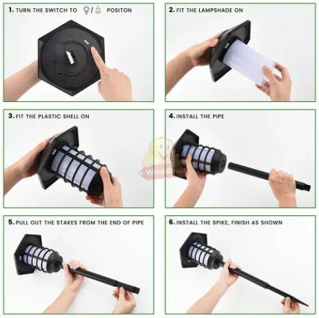 Dancing Flame and White Light 2 Piece Light Set