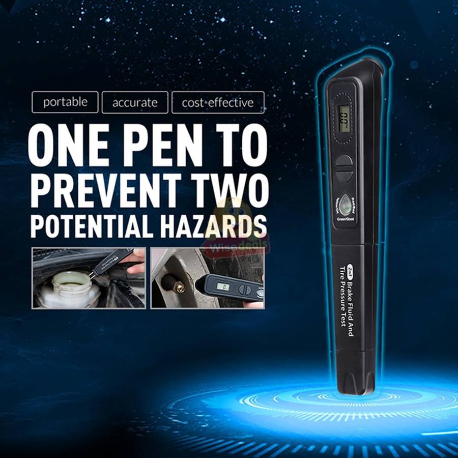 2 In 1 Digital Auto Brake Fluid and Tyre Pressure Tester