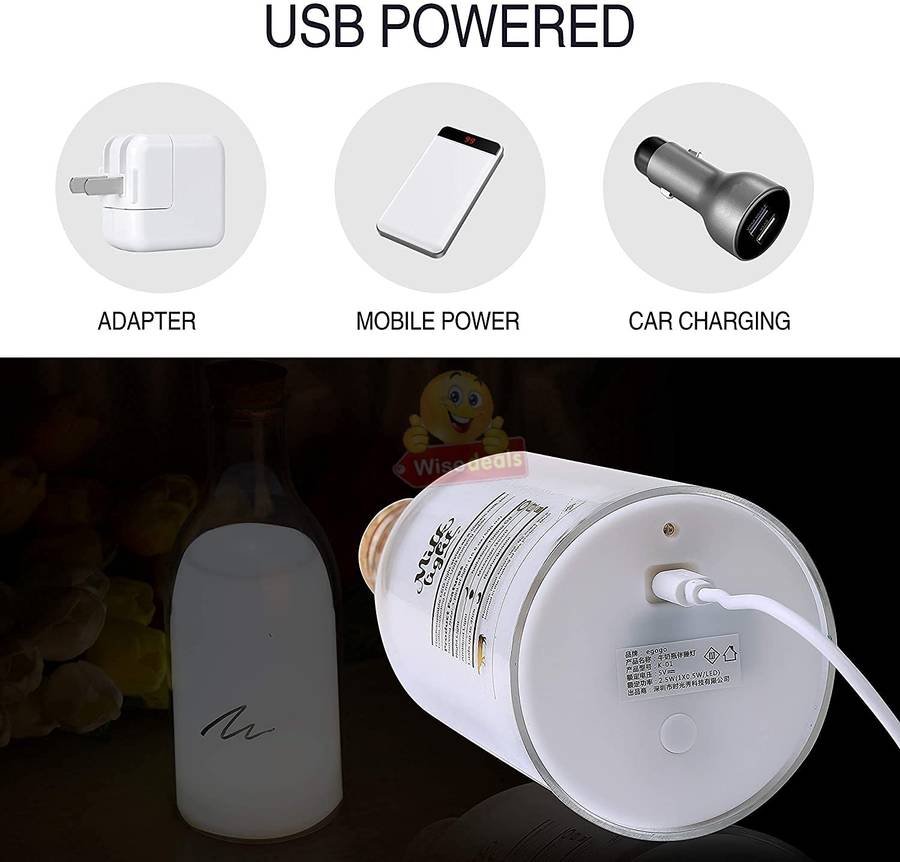 Creative DIY Message Lamp Milk Bottle Led Bedside Lamp