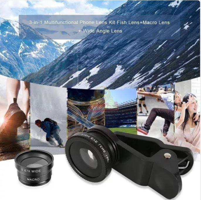 Bluetooth Cell Phone Lens Kit with Tripod & Selfie Stick - 8X Magnification