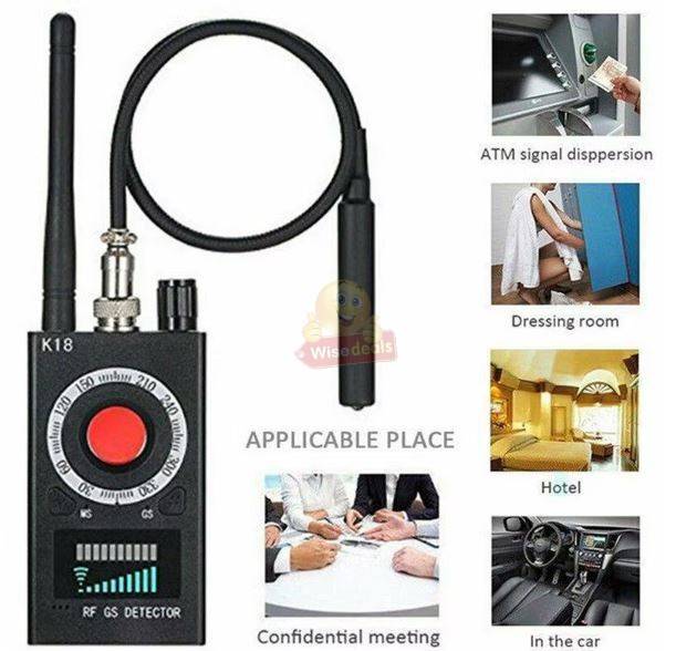 Wireless Signal Laser Lens GSM Camera Audio Detector GPS Tracking