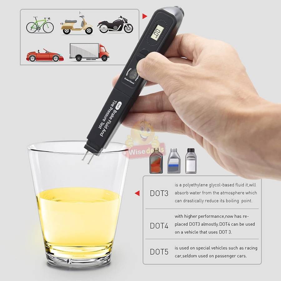 2 In 1 Digital Auto Brake Fluid and Tyre Pressure Tester