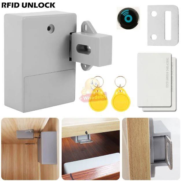 Electronic Cabinet Hidden Smart Locks Security Smart Keyless Without Hole