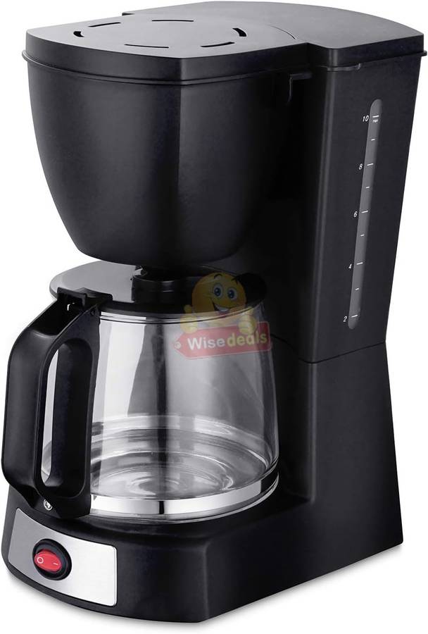 10 Cup Electric Drip Coffee Maker with Water Level Indicator and Auto Shut Off