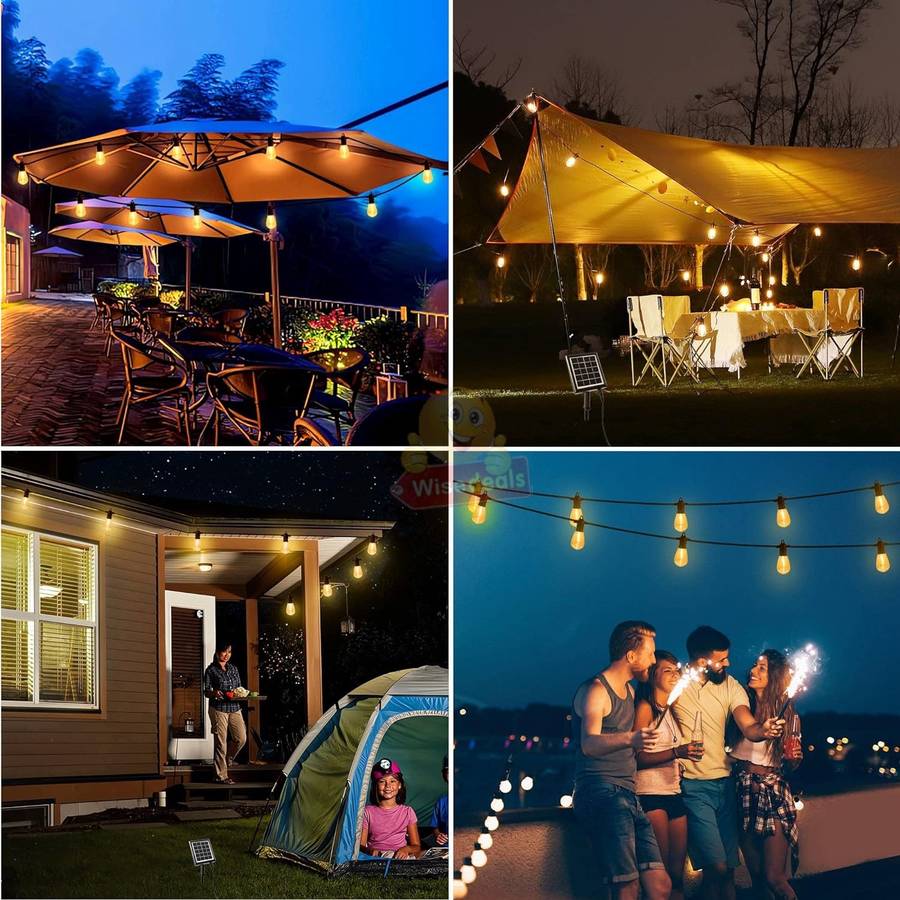 Waterproof SOLAR LED String Lights for Indoor, Outdoor and Commercial use