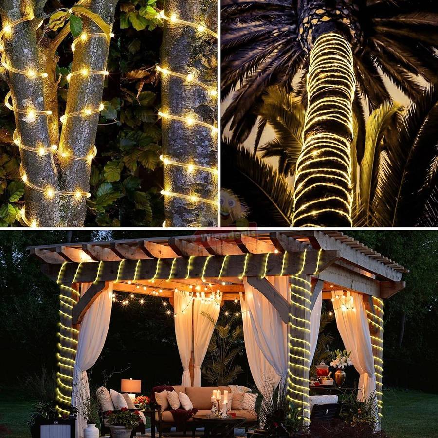 10m LED Solar String Tube Lights