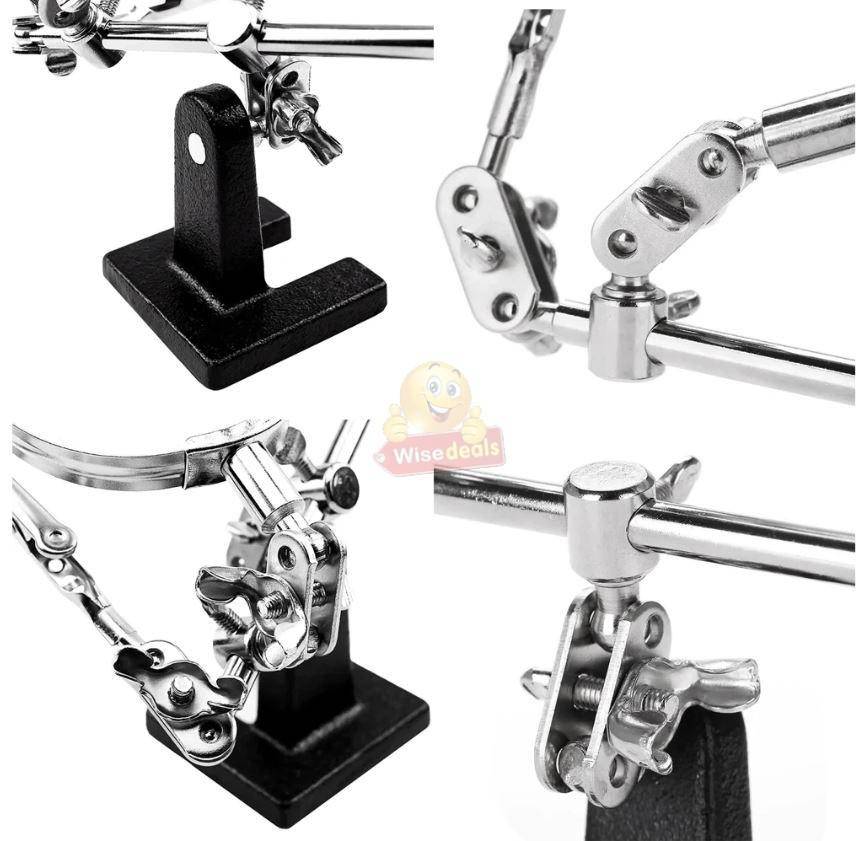 Soldering Magnifying Glass with 3 Handles and Zoom Function