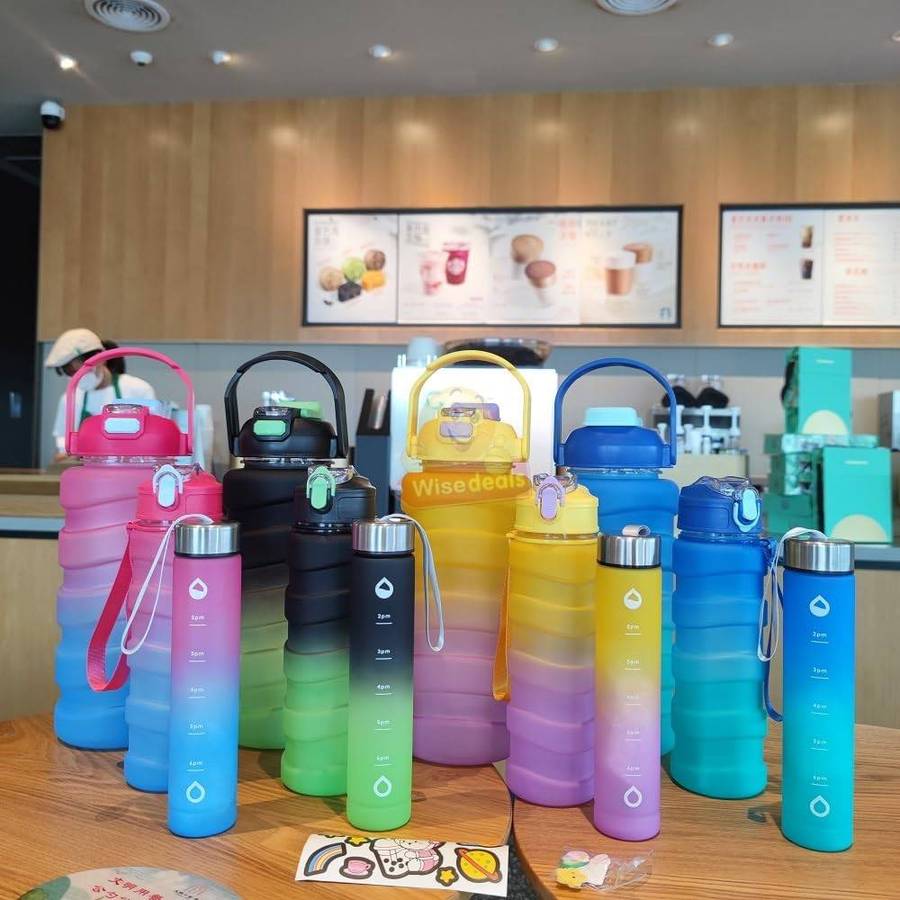3 Piece Phone Stand Holder Water Bottle Set