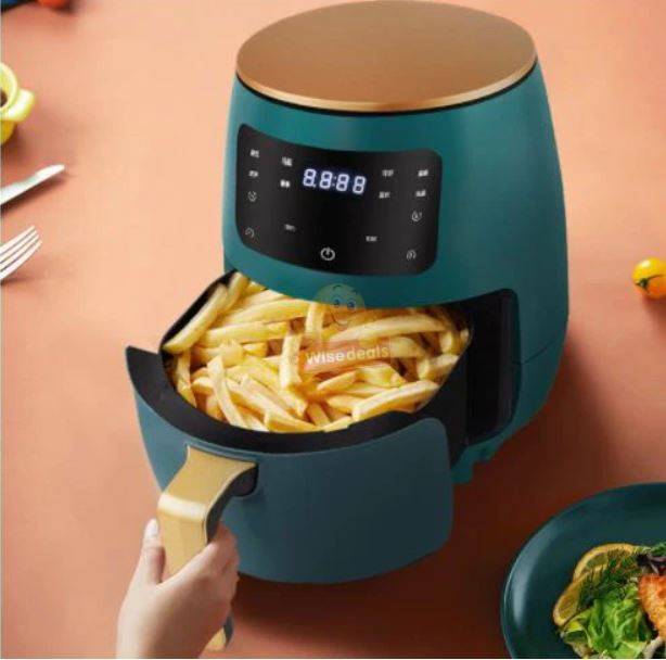 6L Air Fryer with Digital LED Display in Dark Green