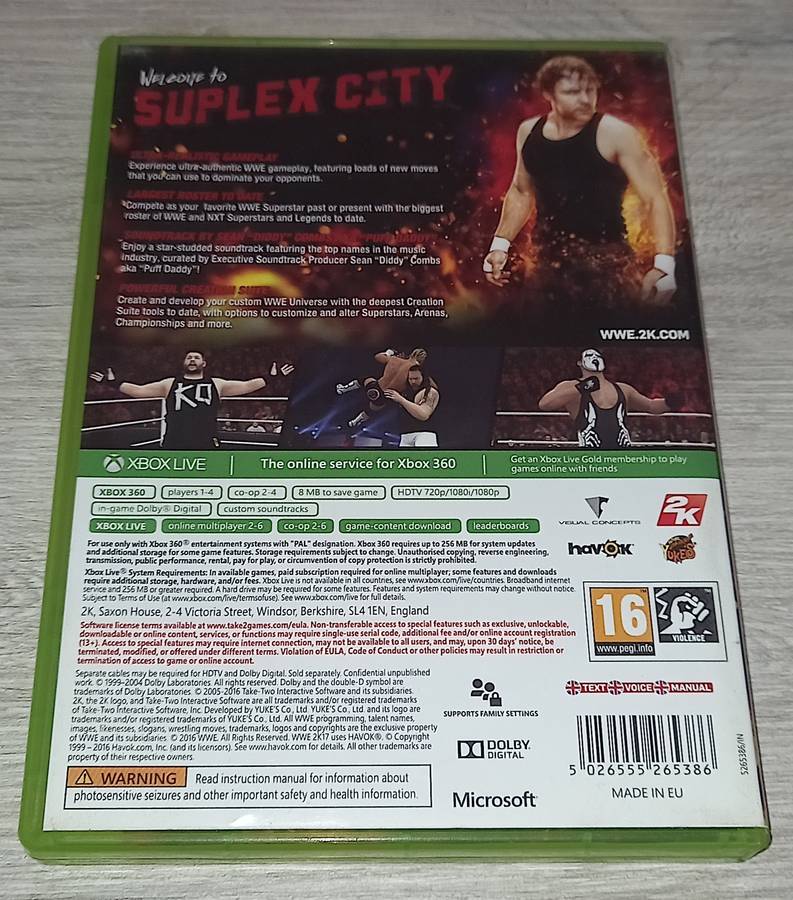 WWE 2K17 - XBOX 360