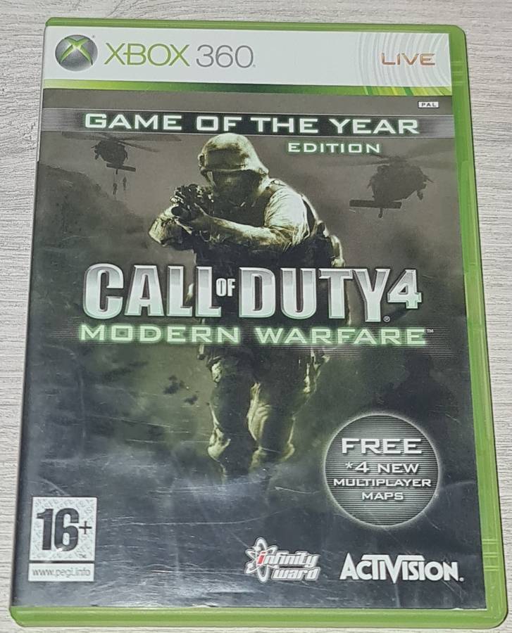 Call Of Duty 4 Modern Warfare Game Of The Year - XBOX 360