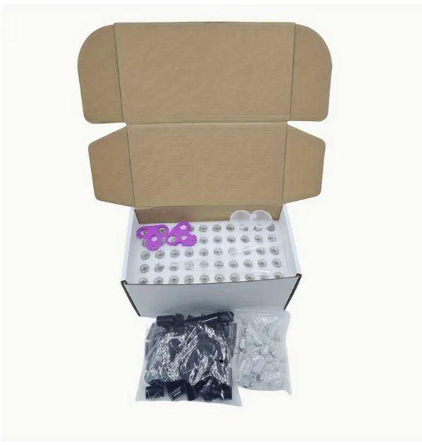 50pcs Round Glass Roller Bottles 10ml. Empty.