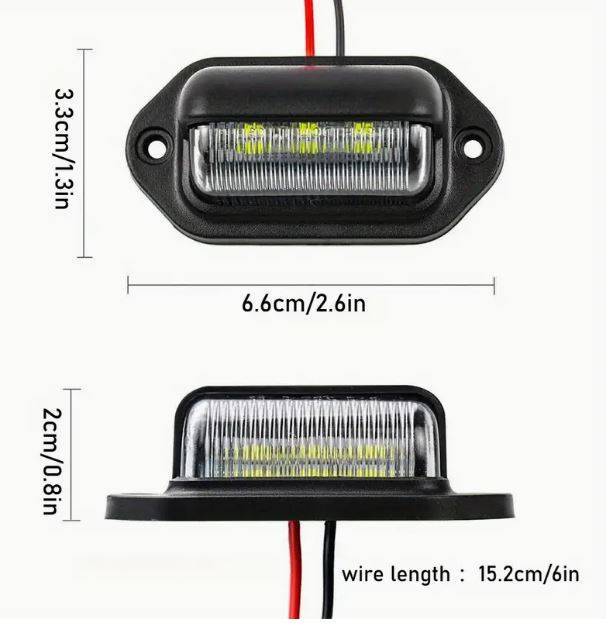 LED License plate light trailer