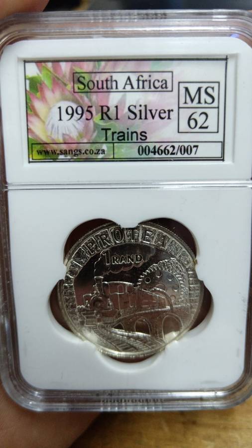 Trains Silver R1 1995 graded MS62