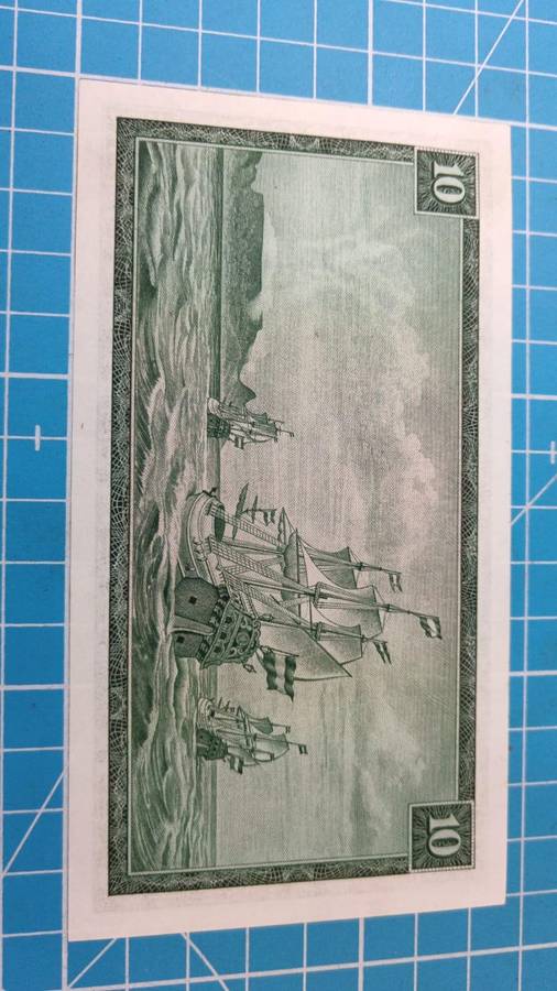 TW de Jongh R10 replacement note from 1967